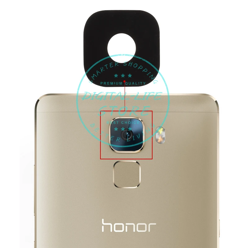 2 шт./лот задняя камера стеклянные линзы для Huawei Honor 7 большая запасные Запасные
