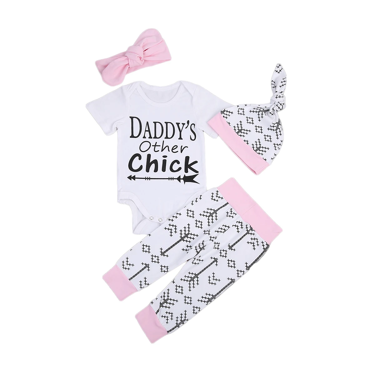4PCS New Cute Newborn Infant Baby Girls Unisex Outfits Ltter Print Clothes Tops Romper Long Pants Hat Outfits Set 0-18M
4PCS New Cute Newborn Infant Baby Girls Unisex Outfits Ltter Print Clothes Tops Romper Long Pants Hat Outfits Set 0-18M