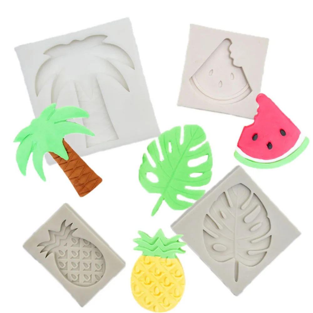 Summer Party Coconut Tree Watermelon Pineapple Silicone Molds Turtle Leaf Chocolate Candy Fondant Cake Decorating Tools
Summer Party Coconut Tree Watermelon Pineapple Silicone Molds Turtle Leaf Chocolate Candy Fondant Cake Decorating Tools