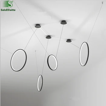 Creative Modern Stepless Dimmable Round Circle Led Pendant Lights DIY Lustre Luminarias Led Pendant Lamp Led Droplight Lamparas
Creative Modern Stepless Dimmable Round Circle Led Pendant Lights DIY Lustre Luminarias Led Pendant Lamp Led Droplight Lamparas