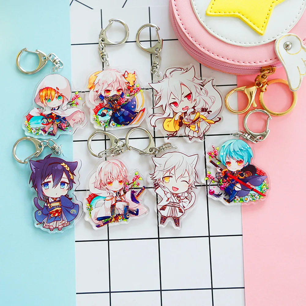 7 types Anime cartoon Touken Ranbu Online Acrylic keychain Kogitsunemaru Munechika Pendant Keyring Cosplay Gift Llavero Chaveiro
7 types Anime cartoon Touken Ranbu Online Acrylic keychain Kogitsunemaru Munechika Pendant Keyring Cosplay Gift Llavero Chaveiro