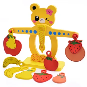 Wooden Math Montessori Materials Math Cartoon Bear Balance Scale preschool Educational Learning Toys juguetes E3164Z
Wooden Math Montessori Materials Math Cartoon Bear Balance Scale preschool Educational Learning Toys juguetes E3164Z