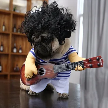 Clearance Sale Pet Clothes Winter Guitar Player Cosplay Dog Coat Costume Christmas Party Dressing Up Guitarist Dog Cat Clothing
Clearance Sale Pet Clothes Winter Guitar Player Cosplay Dog Coat Costume Christmas Party Dressing Up Guitarist Dog Cat Clothing