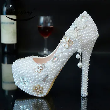 Bao yafang 2019 New arrival Womens wedding shoes white pearl Bow Bridal party dress shoes Woman High heels platform shoe
Bao yafang 2019 New arrival Womens wedding shoes white pearl Bow Bridal party dress shoes Woman High heels platform shoe