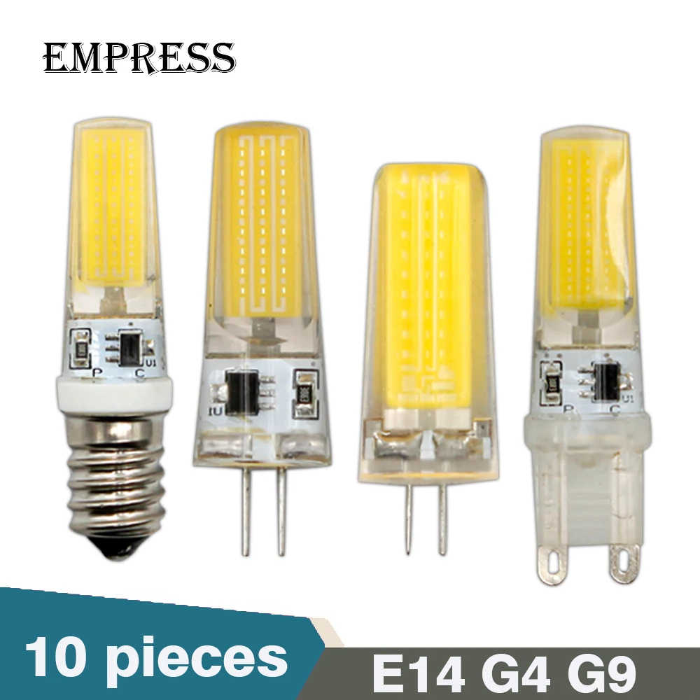 10pcs Bombilla Silicone Lampada Led Cob G4 G9 220v 6w 9w E14 Led Spot Light Bulb For Chandelier Lighting Replace Halogen Lamp
10pcs Bombilla Silicone Lampada Led Cob G4 G9 220v 6w 9w E14 Led Spot Light Bulb For Chandelier Lighting Replace Halogen Lamp