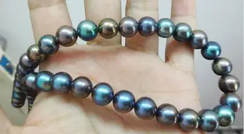 Wholesale beautiful NEW 18'AAA 8-9MM TAHITIAN BLACK PEARL NECKLACE 925silver WHITE GOLD fine jewelry
Wholesale beautiful NEW 18'AAA 8-9MM TAHITIAN BLACK PEARL NECKLACE 925silver WHITE GOLD fine jewelry