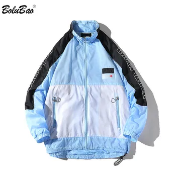 BOLUBAO Men's Jackets Autumn Trend Tracksuit Coat Fashion Letter Printing Sunscreen Street Men Splice Jackets Coats
BOLUBAO Men's Jackets Autumn Trend Tracksuit Coat Fashion Letter Printing Sunscreen Street Men Splice Jackets Coats