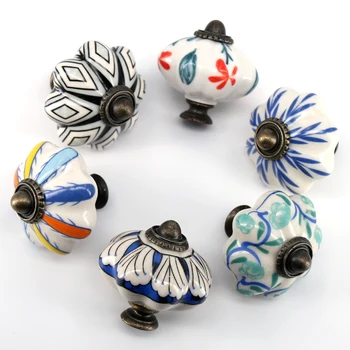 6PCS Vintage Flower Printed Ceramic Door Knob Cabinet Drawer Kitchen Cupboard Pull Handle DIY
6PCS Vintage Flower Printed Ceramic Door Knob Cabinet Drawer Kitchen Cupboard Pull Handle DIY