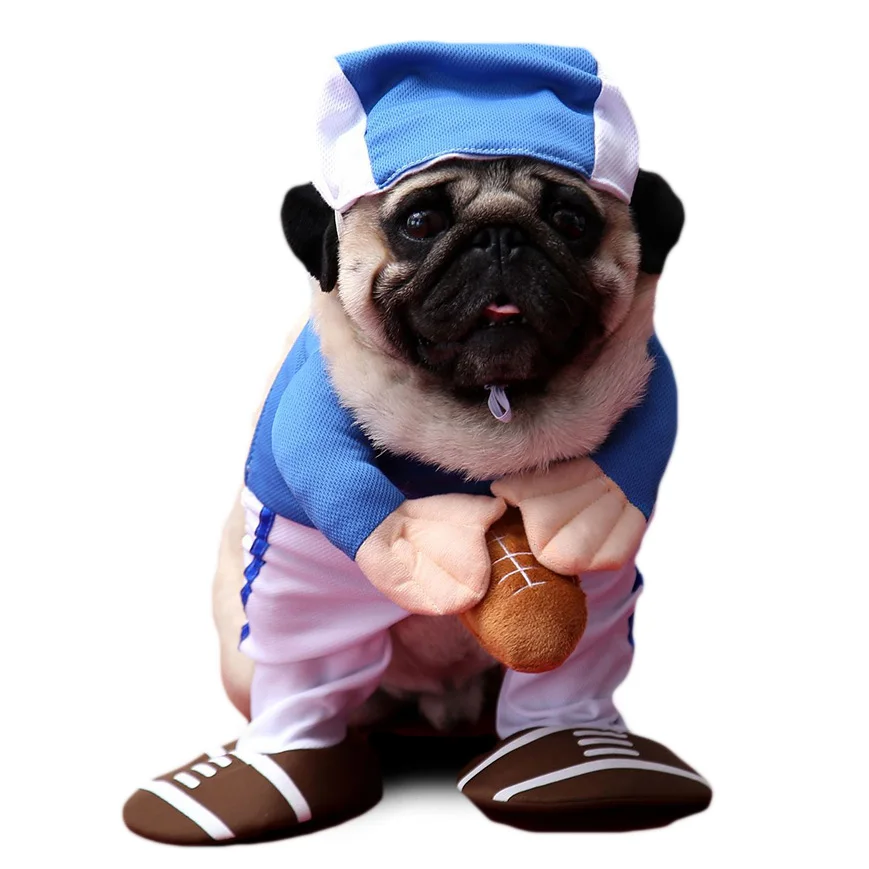 Dogs Clothes Funny Rugby Player Suit Cosplay Costume For Pet Party Apparel Dogs Clothes vetement chien S-XL Dropshipping Support
Dogs Clothes Funny Rugby Player Suit Cosplay Costume For Pet Party Apparel Dogs Clothes vetement chien S-XL Dropshipping Support