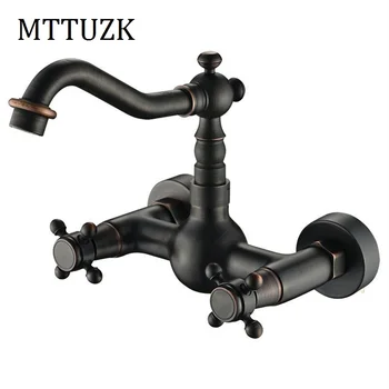 MTTUZK Bathroom faucet oil bubed Copper for hot and cold water tap Sink faucet Double handle double hole washing basin faucet
MTTUZK Bathroom faucet oil bubed Copper for hot and cold water tap Sink faucet Double handle double hole washing basin faucet