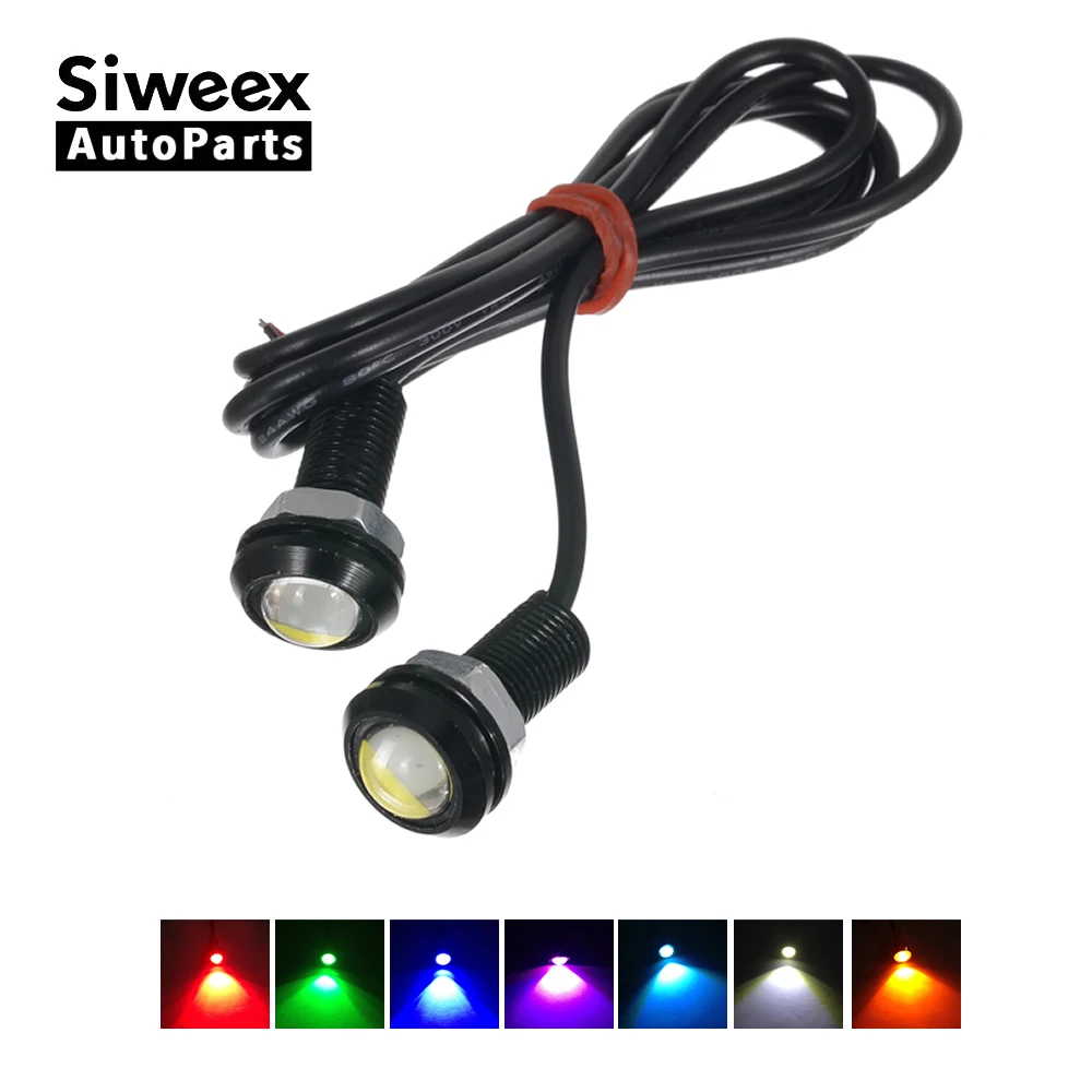 2x18mm Car Fog DRL Daytime running light source bulb Eagle Eye LED for car styling Parking Signal lamp motorcycle diy White Red
2x18mm Car Fog DRL Daytime running light source bulb Eagle Eye LED for car styling Parking Signal lamp motorcycle diy White Red
