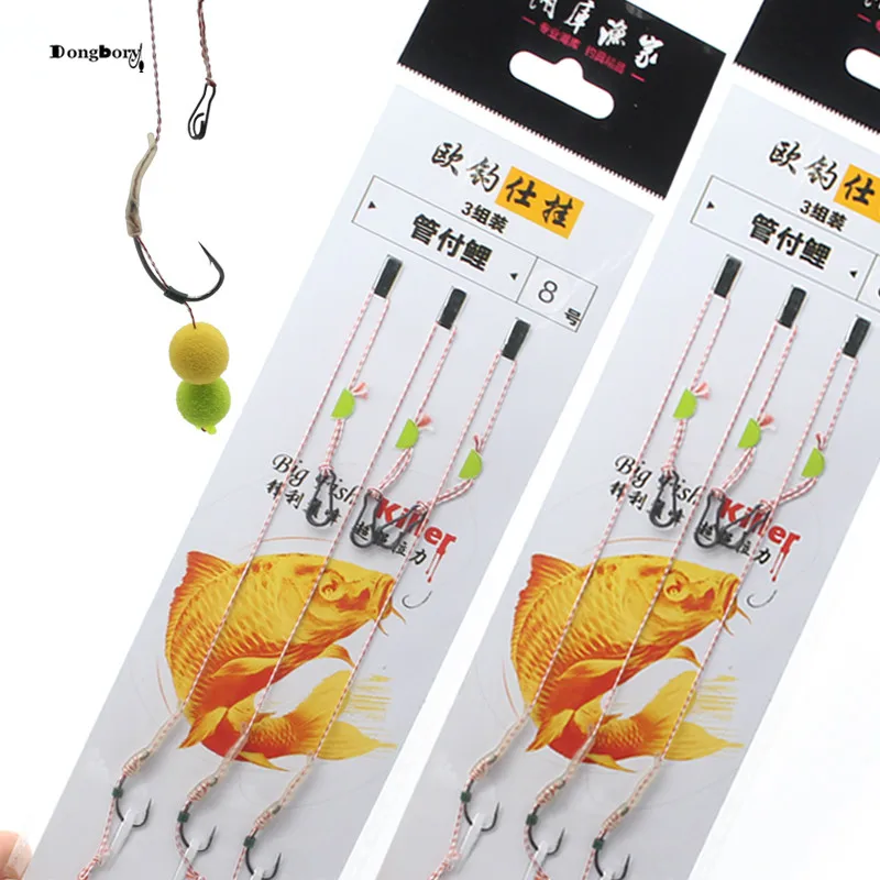 6pcs Carp Fishing Hook Link Ready Made Hair Combi Rig High Carbon Steel Eye Hook Ready Tied Carp Rig with Multi-Purpose Clip
6pcs Carp Fishing Hook Link Ready Made Hair Combi Rig High Carbon Steel Eye Hook Ready Tied Carp Rig with Multi-Purpose Clip