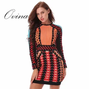 Chic Women Dresses Long Sleeve O Neck Lace Up Above Knee Bodycon Bandage Dress Party Dress
Chic Women Dresses Long Sleeve O Neck Lace Up Above Knee Bodycon Bandage Dress Party Dress