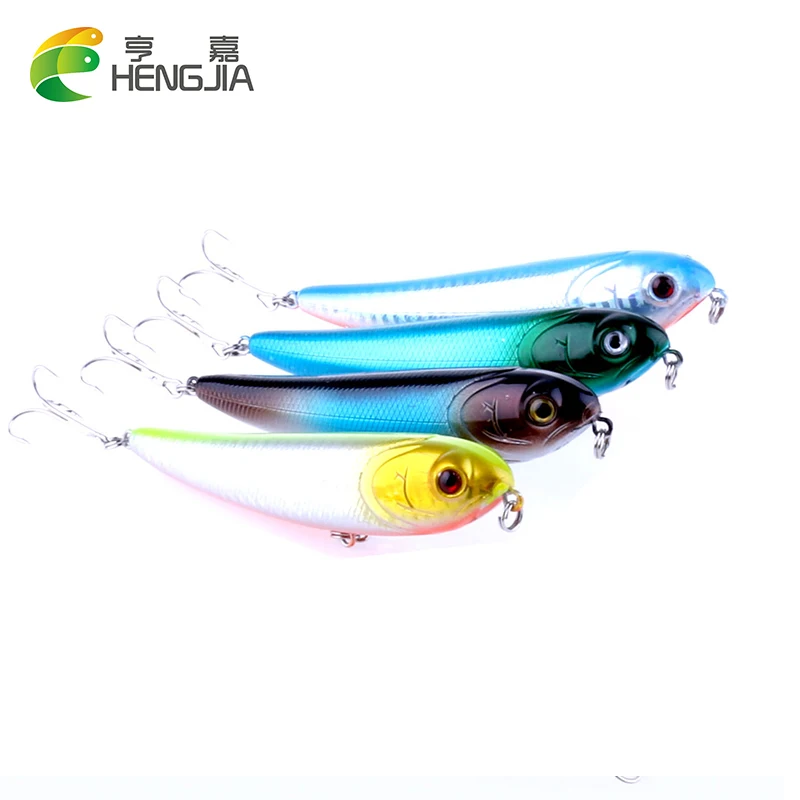 4pcs Fishing Pencil Lure Topwater Dogs Hard Lures Baits 10cm/16.3g Plastic Wobbler Artificial Bait Tackle | Спорт и развлечения