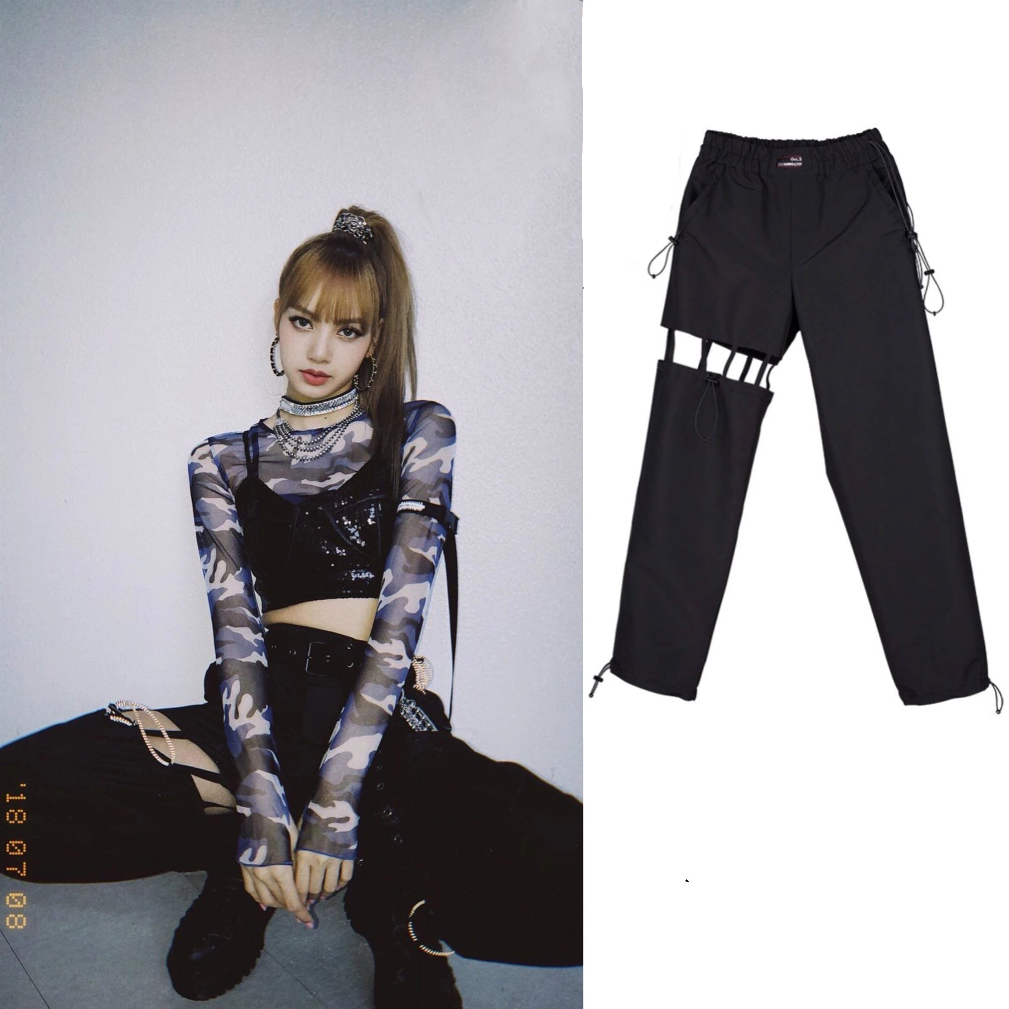 2019 new BLACKPINK LISA the same high waist pants Women Casual Streetwear summer korean trousers female Fans sexy Sweatpants
2019 new BLACKPINK LISA the same high waist pants Women Casual Streetwear summer korean trousers female Fans sexy Sweatpants