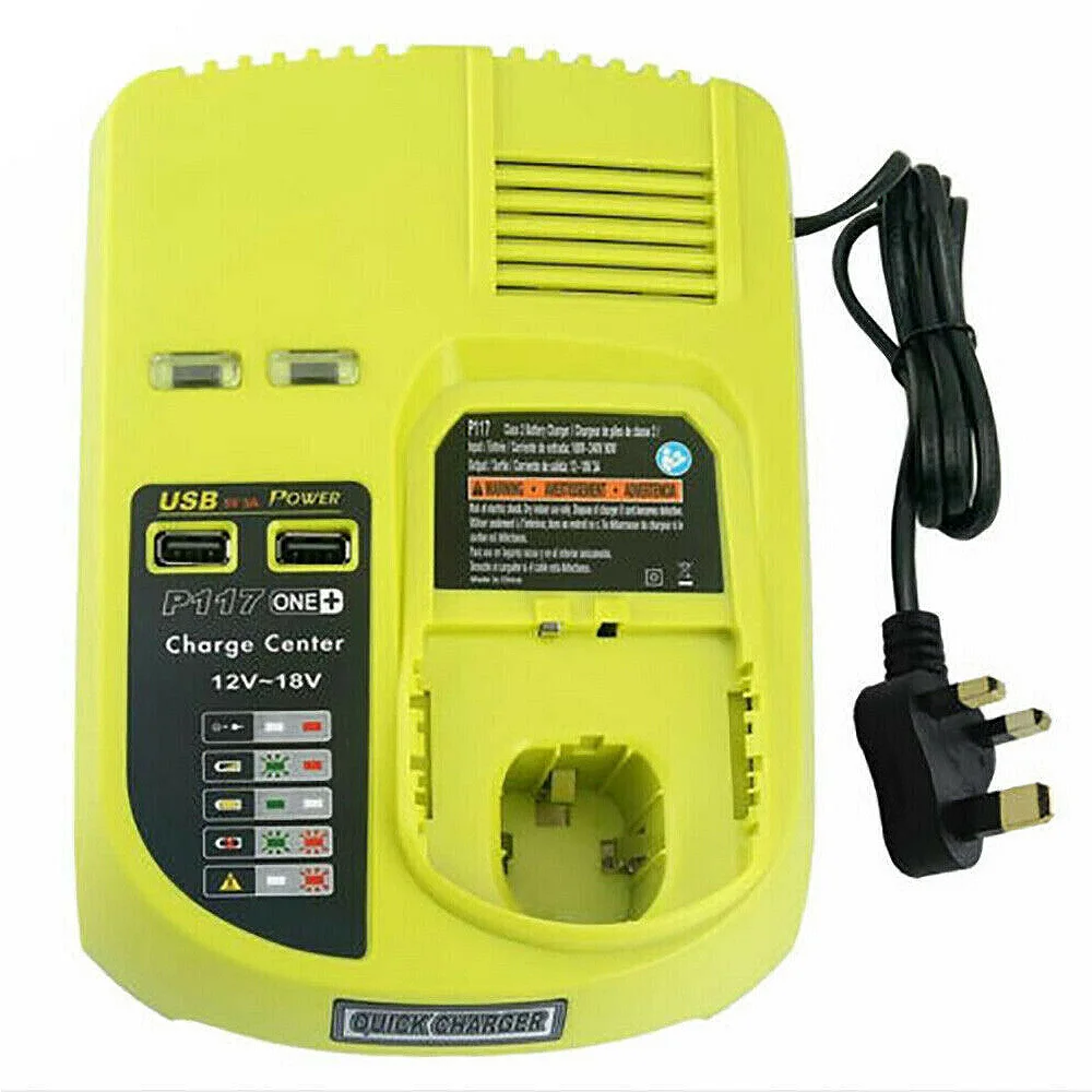 12V/18V For Ryobi P117 P108 Rechargeable Battery Charger Battery Pack Power Tool Ni-Cd Ni-Mh Li-Ion P100, P101, P102,P103,P104
12V/18V For Ryobi P117 P108 Rechargeable Battery Charger Battery Pack Power Tool Ni-Cd Ni-Mh Li-Ion P100, P101, P102,P103,P104