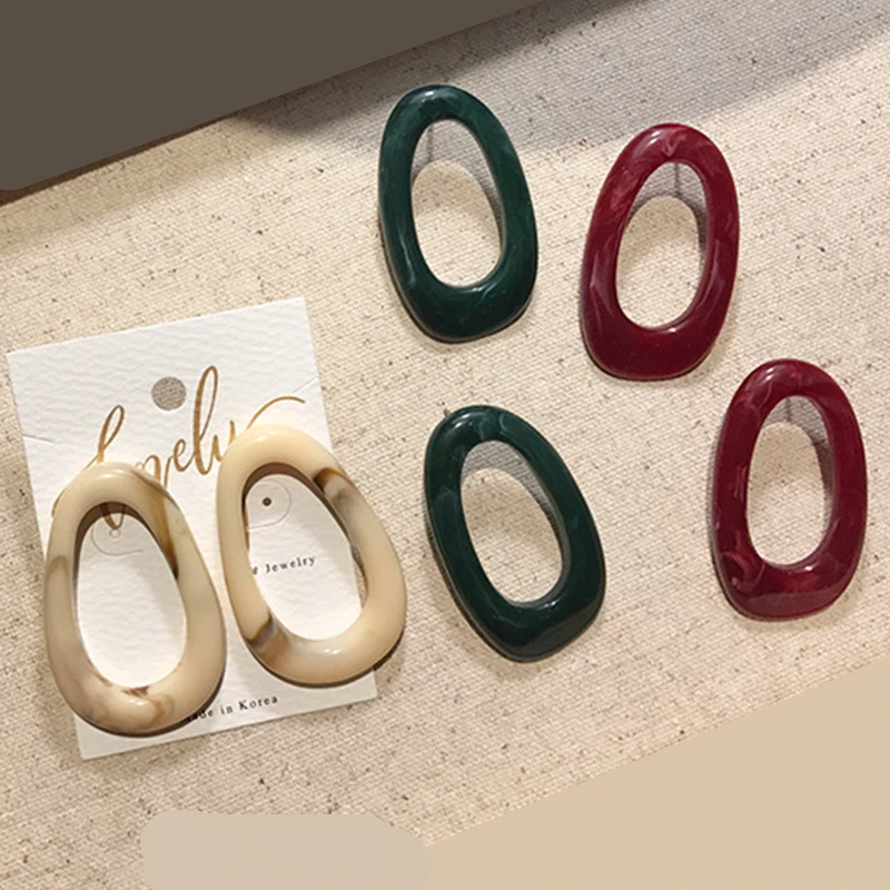 AOMU Japan CHIC Vintage Acrylic Geometric Oval Stud Earrings Goose Egg Acetic Green Natural Earring for Woman Girl
AOMU Japan CHIC Vintage Acrylic Geometric Oval Stud Earrings Goose Egg Acetic Green Natural Earring for Woman Girl