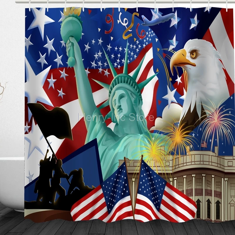 Custom Shower Curtain Statue of Liberty and Peace Dove Design Bathroom Waterproof Mildewproof Polyester Fabric +12 Hooks
Custom Shower Curtain Statue of Liberty and Peace Dove Design Bathroom Waterproof Mildewproof Polyester Fabric +12 Hooks
