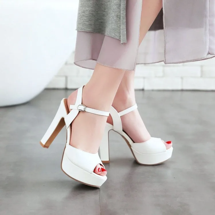 Big Size 9 10 11 12 high heels sandals women shoes woman summer ladies Fishmouth Button Waterproof Table Rough-heeled Sandals
Big Size 9 10 11 12 high heels sandals women shoes woman summer ladies Fishmouth Button Waterproof Table Rough-heeled Sandals