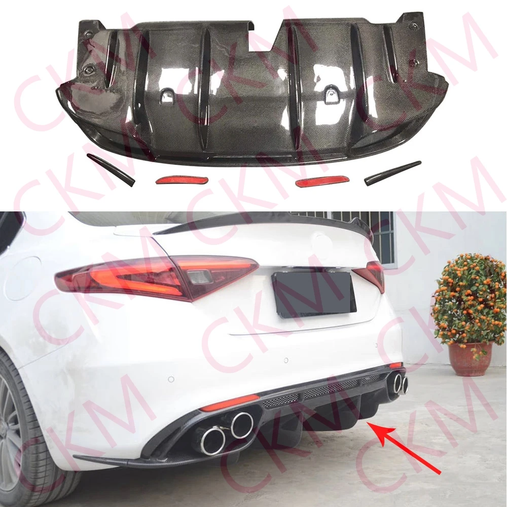 Rear Bumper Diffuser Lip Spoiler Carbon Fiber for Alfa Romeo Giulia standard Car Body Kit 2017UP
Rear Bumper Diffuser Lip Spoiler Carbon Fiber for Alfa Romeo Giulia standard Car Body Kit 2017UP