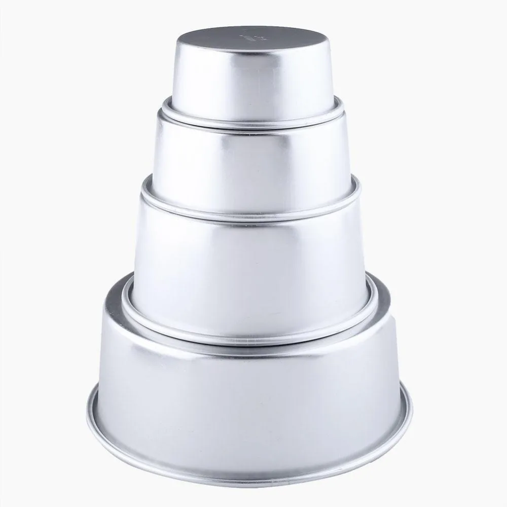 SOLEDI DIY 5 Inch Aluminum Alloy Round Mini Cake Pan Removable Bottom Pudding Mold Baking Cake Mold Bake Tools High Quality 
SOLEDI DIY 5 Inch Aluminum Alloy Round Mini Cake Pan Removable Bottom Pudding Mold Baking Cake Mold Bake Tools High Quality