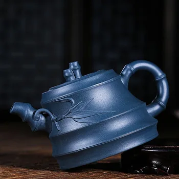 270ML Authentic Yixing Purple Clay Raw Ore Tian Qin Mud Art Zisha Pot Bamboo Leaves Pattern Green Tea Tieguanyin Pu'er Kettles
270ML Authentic Yixing Purple Clay Raw Ore Tian Qin Mud Art Zisha Pot Bamboo Leaves Pattern Green Tea Tieguanyin Pu'er Kettles