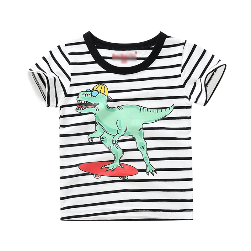 New Stripe Dinosaur Summer Kids T Shirt Print Baby Infant Girls T-shirts Cotton Children's T-shirt O-neck Tee Boys Girls Tops
New Stripe Dinosaur Summer Kids T Shirt Print Baby Infant Girls T-shirts Cotton Children's T-shirt O-neck Tee Boys Girls Tops