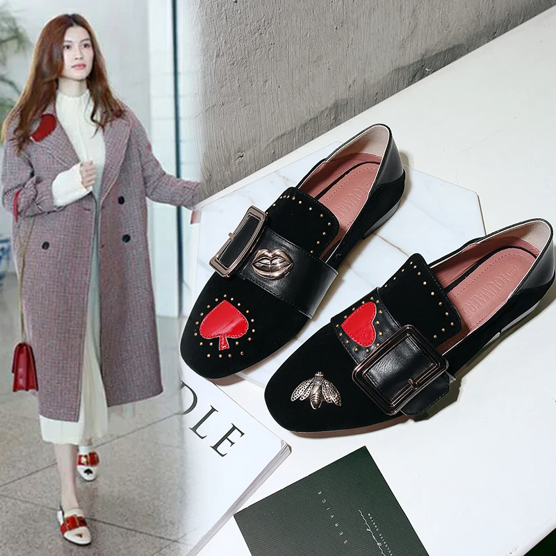 Size 41 42 43 woman loafers heart-shaped pattern shallow creepers mujer british flats leather shoes ladies two wear moccasins
Size 41 42 43 woman loafers heart-shaped pattern shallow creepers mujer british flats leather shoes ladies two wear moccasins