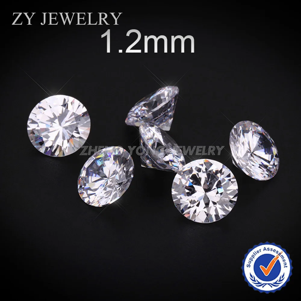 1000pcs 1.2mm 5A Round Brilliant Cut White Synthetic CZ Loose Cubic Zirconia Stone
1000pcs 1.2mm 5A Round Brilliant Cut White Synthetic CZ Loose Cubic Zirconia Stone