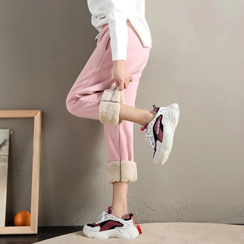 Autumn Winter Lamb Harem Pants Women High Quality Solid Colors Lace Up High Waist Trousers And Ladies Casual Hip Hop Loose Pants
Autumn Winter Lamb Harem Pants Women High Quality Solid Colors Lace Up High Waist Trousers And Ladies Casual Hip Hop Loose Pants