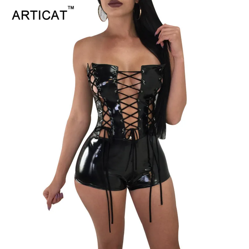 Articat Sexy Bandage Bodycon Rompers Womens Jumpsuit Summer Off Shoulder Hollow Out Backless Sexy Bodysuit Women Party Overalls
Articat Sexy Bandage Bodycon Rompers Womens Jumpsuit Summer Off Shoulder Hollow Out Backless Sexy Bodysuit Women Party Overalls