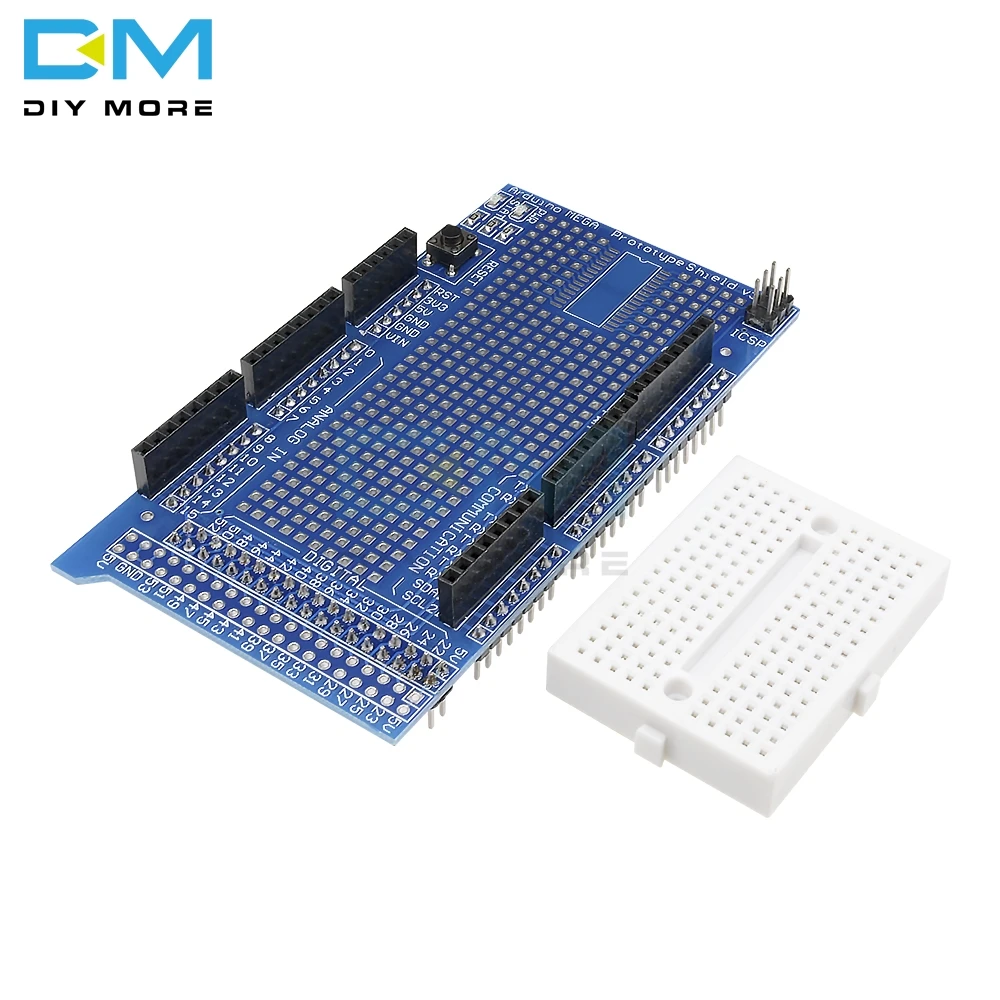 Proto Prototype Shield 3.0 V3 V3.0 Expansion Development Board + Mini PCB Breadboard Bread Board 170 Tie Point For Arduino MEGA
Proto Prototype Shield 3.0 V3 V3.0 Expansion Development Board + Mini PCB Breadboard Bread Board 170 Tie Point For Arduino MEGA