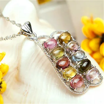 Unique Design Fashion Silver Plated Jewelry Pendant For Women Necklace Natural Mix Colors Tourmaline Crystal Quartz Pendant
Unique Design Fashion Silver Plated Jewelry Pendant For Women Necklace Natural Mix Colors Tourmaline Crystal Quartz Pendant