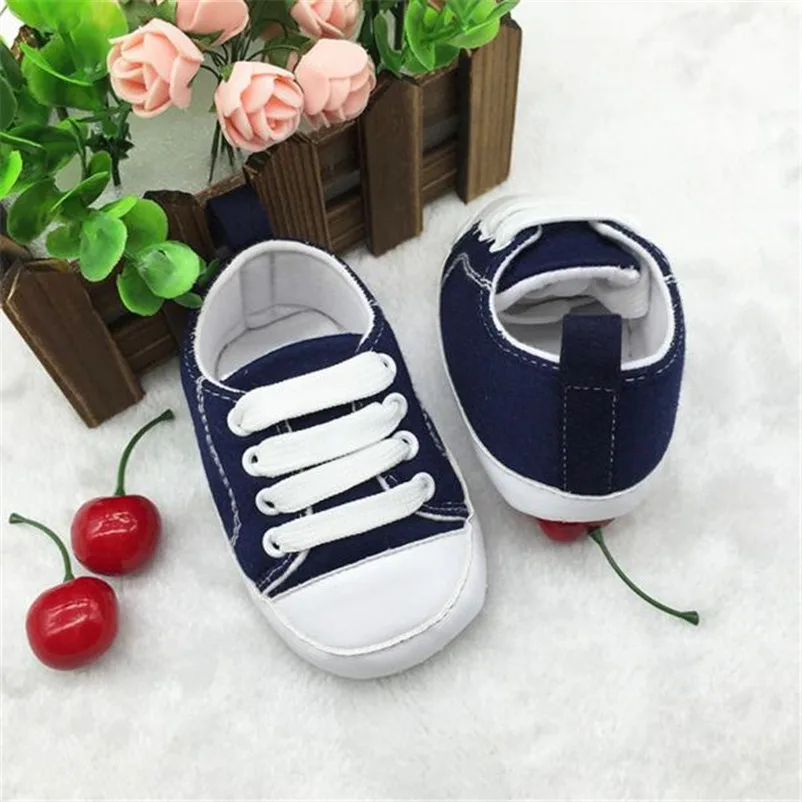 solid canvas crib shoes sweet comfortable shoes for baby cute shoes mini baby shoes zapatillas deportivas bebe 4ST26 (2)