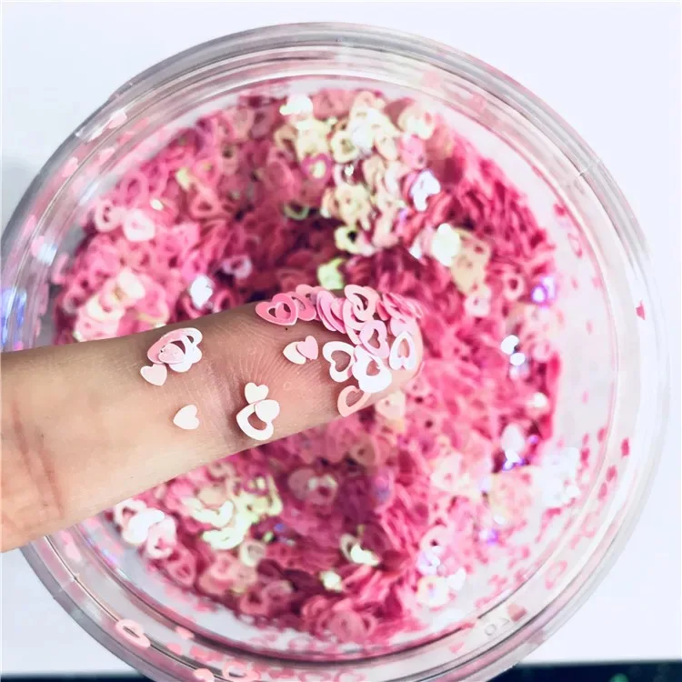 10g Pailettes PET Ultrathin Hollow Heart Sequins 4mm and 2.5mm Laser Glitter Sequin Nail Art Body Painting DIY Christmas Decor
10g Pailettes PET Ultrathin Hollow Heart Sequins 4mm and 2.5mm Laser Glitter Sequin Nail Art Body Painting DIY Christmas Decor