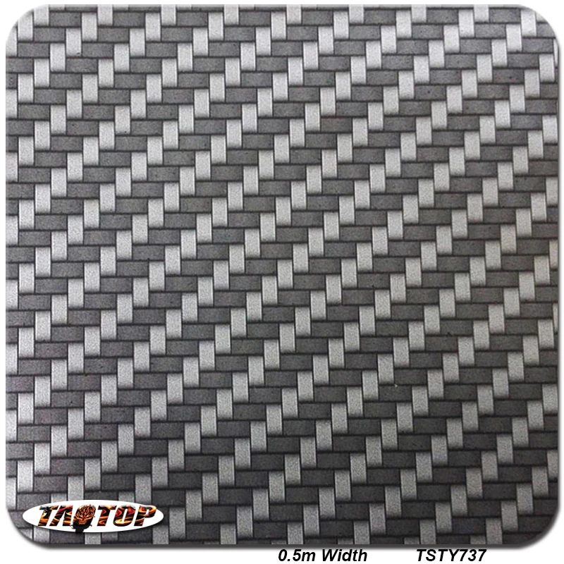 TSTY737 Black and Silver Carbon Fiber Pattern 0.5m*20M Water Transfer Printing Film Hydrographic Films
TSTY737 Black and Silver Carbon Fiber Pattern 0.5m*20M Water Transfer Printing Film Hydrographic Films