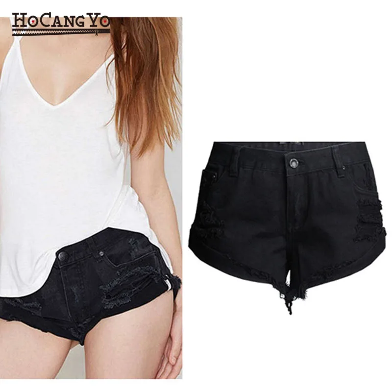 New Vogue High Quality Women Black Shorts BF Decadent Loose Curling Hot Shorts Hole Low Waist Shorts Female Cotton Denim Shorts
New Vogue High Quality Women Black Shorts BF Decadent Loose Curling Hot Shorts Hole Low Waist Shorts Female Cotton Denim Shorts
