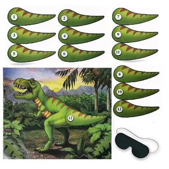 Pin The Tail on The Dinosaur Game Props with Eye Mask Dinosaur Party Supplies Dino Poster Fun Activities Birthday Games for Kids
Pin The Tail on The Dinosaur Game Props with Eye Mask Dinosaur Party Supplies Dino Poster Fun Activities Birthday Games for Kids