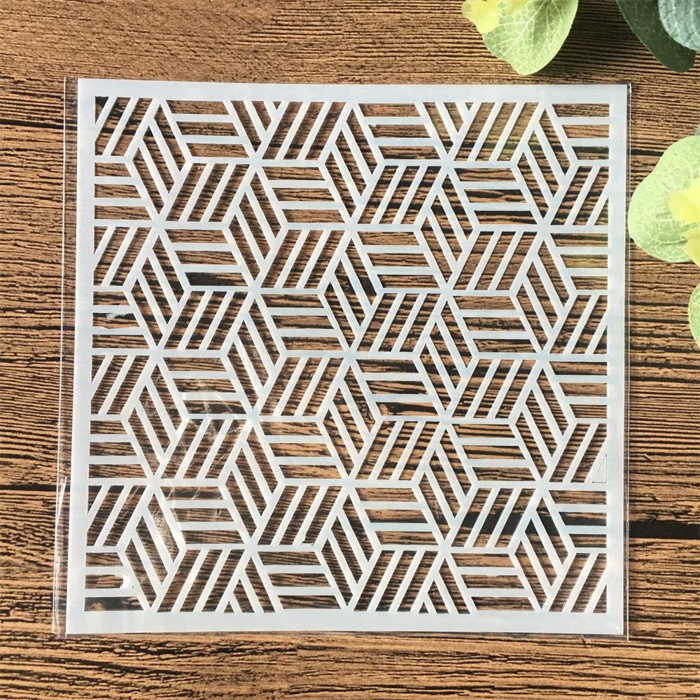 13cm Geometry Cubic DIY Craft Layering Stencils Wall Painting Scrapbooking Stamping Embossing Album Card Template
13cm Geometry Cubic DIY Craft Layering Stencils Wall Painting Scrapbooking Stamping Embossing Album Card Template