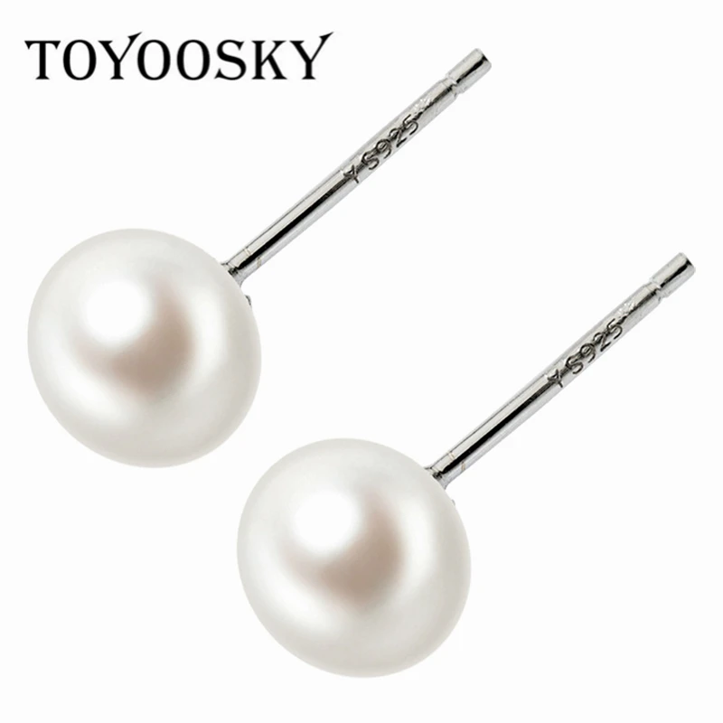 TOYOOSKY 100% Genuine Freshwater Pink Pearl Earrings 925 Sterling Silver Stud Earrings for Women 7-8mm Pearls Jewelry Wholesale
TOYOOSKY 100% Genuine Freshwater Pink Pearl Earrings 925 Sterling Silver Stud Earrings for Women 7-8mm Pearls Jewelry Wholesale