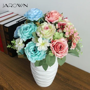JAROWN Artificial Flowers Silk Plastic Flowers Pinecone Roses Bouquets Flower Bouquet For Wedding Home Party Decoration Decor
JAROWN Artificial Flowers Silk Plastic Flowers Pinecone Roses Bouquets Flower Bouquet For Wedding Home Party Decoration Decor