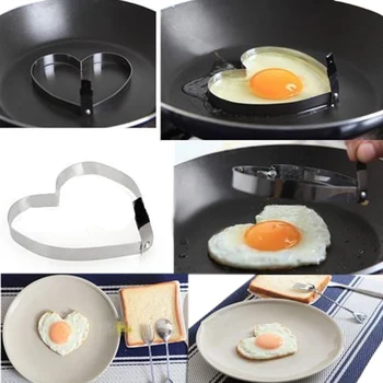 New Cook Fried Egg Pancake Stainless Steel Heart Shaper Mould Mold Kitchen Tool Rings 1O5V 591D Drop Shipping
New Cook Fried Egg Pancake Stainless Steel Heart Shaper Mould Mold Kitchen Tool Rings 1O5V 591D Drop Shipping