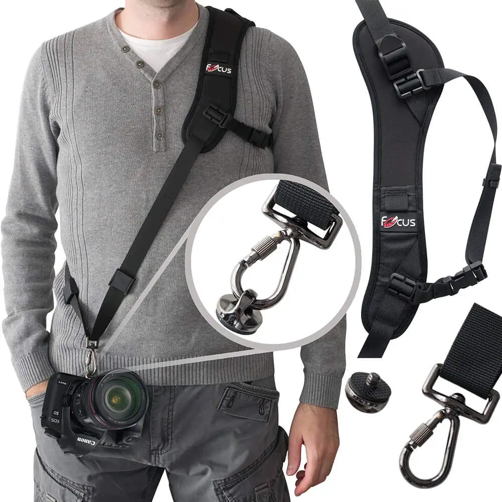 Camera Strap Sling With Quick Release Plate Adjustable Comfortable Neck Shoulder Belt for DSLR/SLR Camera for Nikon Canon Sony
Camera Strap Sling With Quick Release Plate Adjustable Comfortable Neck Shoulder Belt for DSLR/SLR Camera for Nikon Canon Sony