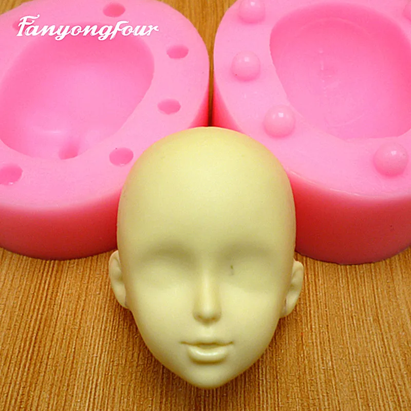 3D Doll Head Silicone Mold Cake Mold Chocolate Gypsum Candle Soap Candy Mold Kitchen Bake Free Shipping
3D Doll Head Silicone Mold Cake Mold Chocolate Gypsum Candle Soap Candy Mold Kitchen Bake Free Shipping