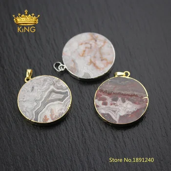 5pcs 40mm Large Flat Round Crazy Achate Charms Handmade Necklace Bulk,Coin Agates Stone Plated Gold/Silvery Bails Pendant DSS141
5pcs 40mm Large Flat Round Crazy Achate Charms Handmade Necklace Bulk,Coin Agates Stone Plated Gold/Silvery Bails Pendant DSS141