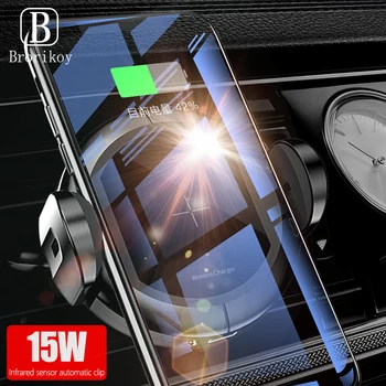 Qi Wireless Charger Car Automatic Infrared Sensor For iPhone X Xs Max Huawei Samsung 15W Wireless Fast Charging Phone Car Holder
Qi Wireless Charger Car Automatic Infrared Sensor For iPhone X Xs Max Huawei Samsung 15W Wireless Fast Charging Phone Car Holder