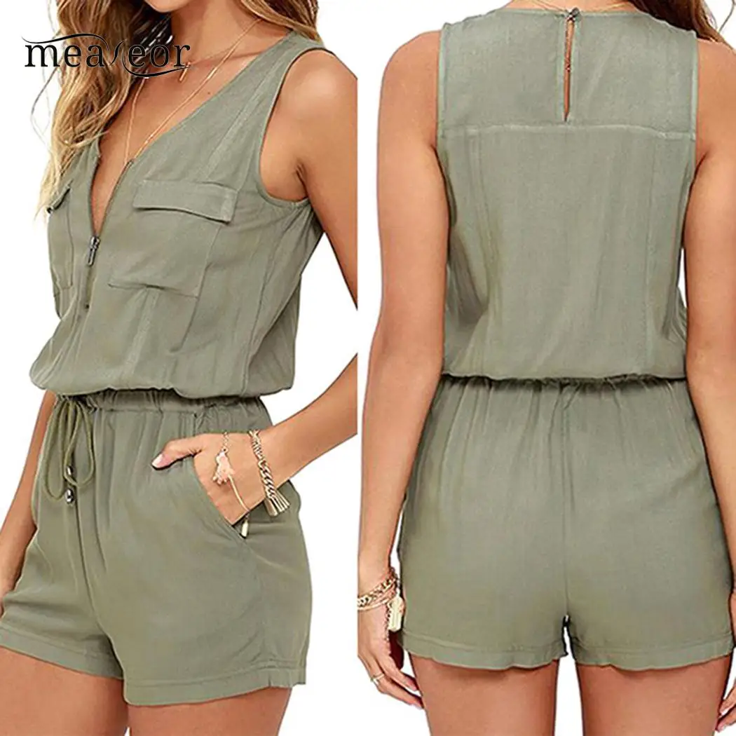 2019 Women Short Jumpsuits Summer Casual Sleeveless Jumpsuits New Adjustable elastic pants Loose Jumpsuit
2019 Women Short Jumpsuits Summer Casual Sleeveless Jumpsuits New Adjustable elastic pants Loose Jumpsuit