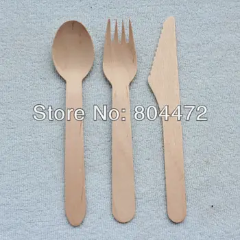 50sets Eco-Friendly Disposable Wooden Cutlery Heavy Weight 25 / Pack 16cm Flatware cutlery Sets birch wood Fork Spoon Knife
50sets Eco-Friendly Disposable Wooden Cutlery Heavy Weight 25 / Pack 16cm Flatware cutlery Sets birch wood Fork Spoon Knife