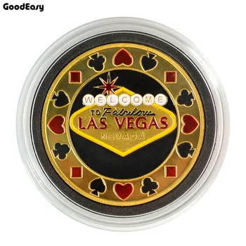 1pcs Hot Quality Poker Card Guard Protector Metal Token Coin with Plastic Cover Texas Poker Chip Set LAS VEGAS Button Game
1pcs Hot Quality Poker Card Guard Protector Metal Token Coin with Plastic Cover Texas Poker Chip Set LAS VEGAS Button Game
