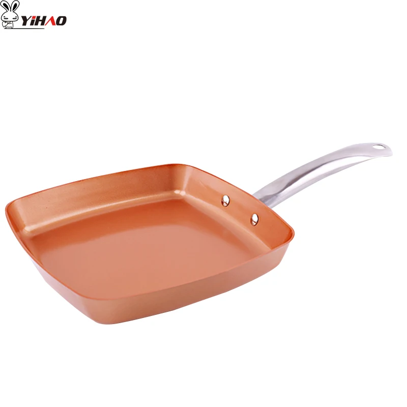 YIHAO Non-stick Copper Frying Pan Induction Saucepan Oven & Dishwasher Safe Chef Pans 8 Inches Nonstick Skillet Copper Red Pan
YIHAO Non-stick Copper Frying Pan Induction Saucepan Oven & Dishwasher Safe Chef Pans 8 Inches Nonstick Skillet Copper Red Pan